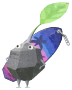 Rock Pikmin with surfboard keychain