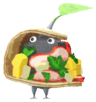 Rock Pikmin with taco