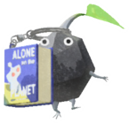 Rock Pikmin with book keychain