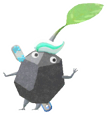 Rock Pikmin with toothbrush