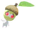 White Pikmin with acorn