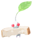 White Pikmin with baguette