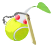 White Pikmin with ball keychain