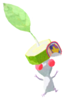 White Pikmin with banana