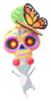 White Pikmin with calavera