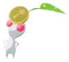 White Pikmin with coin
