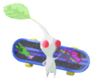 White Pikmin with fingerboard
