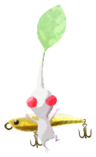 White Pikmin with fishing lure