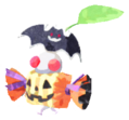 White Pikmin with halloween candy