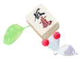 White Pikmin with mahjong tile