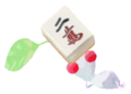 White Pikmin with mahjong tile