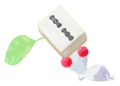 White Pikmin with mahjong tile