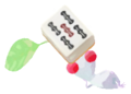 White Pikmin with mahjong tile
