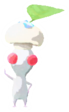 White Pikmin with mushroom
