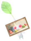 White Pikmin with picture frame