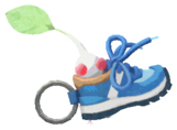 White Pikmin with sneaker keychain