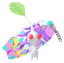 White Pikmin with surfboard keychain