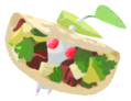 White Pikmin with taco
