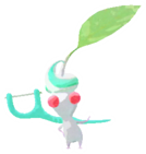 White Pikmin with toothbrush