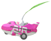 White Pikmin with toy airplane