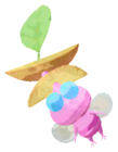 Winged Pikmin with hamburger