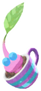 Winged Pikmin with coffee cup