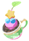 Winged Pikmin with coffee cup