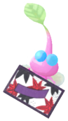 Winged Pikmin with flower card