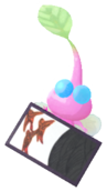 Winged Pikmin with flower card