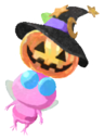 Winged Pikmin with halloween light