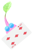 Winged Pikmin with playing card