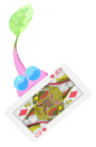 Winged Pikmin with playing card