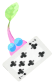 Winged Pikmin with playing card