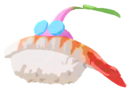 Winged Pikmin with sushi