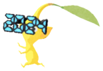 Yellow Pikmin with 2024 glasses