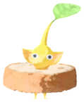 Yellow Pikmin with baguette