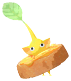 Yellow Pikmin with baguette
