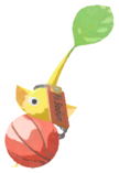 Yellow Pikmin with ball keychain