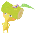 Yellow Pikmin with banana