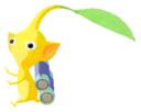 Yellow Pikmin with battery