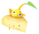Yellow Pikmin with cheese