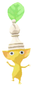 Yellow Pikmin with chess piece