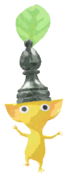 Yellow Pikmin with chess piece