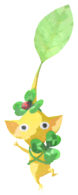 Yellow Pikmin with clover