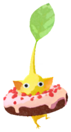 Yellow Pikmin with donut