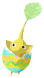 Yellow Pikmin with easter egg