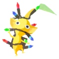 Yellow Pikmin with lights