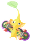 Yellow Pikmin with fingerboard