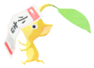 Yellow Pikmin with fortune