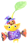 Yellow Pikmin with halloween candy
